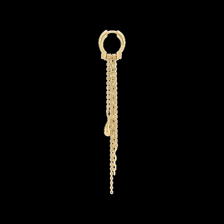 Rain Earring Goldplated Silver (One) w grupie Kolczyki / Złote kolczyki w SCANDINAVIAN JEWELRY DESIGN (100943YG)