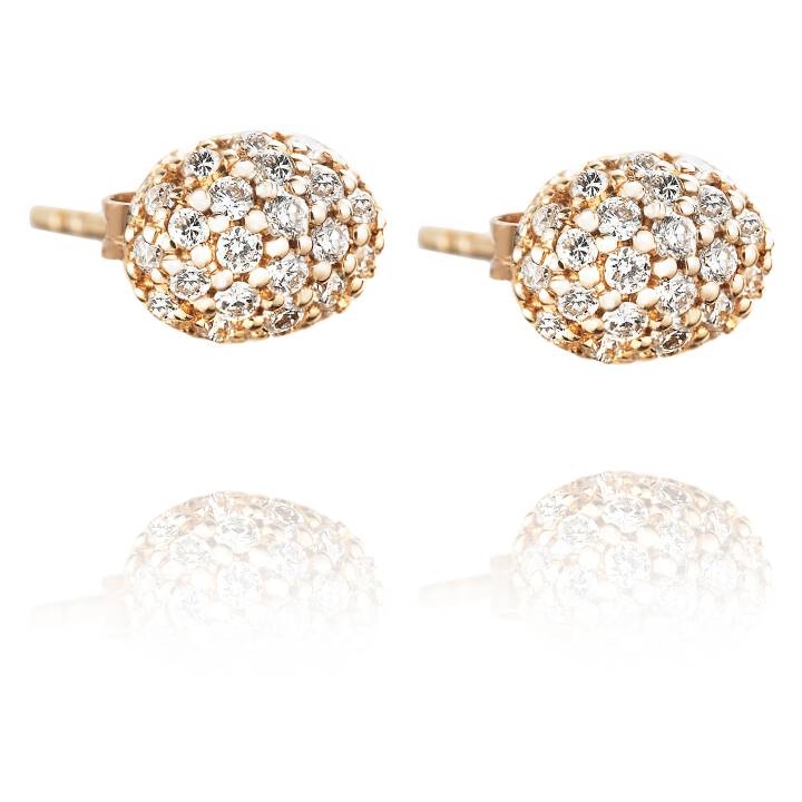 Love Bead - Diamonds Kolczyk Złoto w grupie Kolczyki / Kolczyki z diamentami w SCANDINAVIAN JEWELRY DESIGN (12-101-00454-0000)