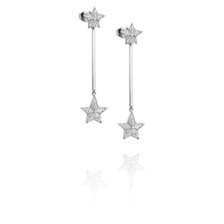 Reach The Star & Stars Kolczyk Białe złoto w grupie Kolczyki / Kolczyki z diamentami w SCANDINAVIAN JEWELRY DESIGN (12-102-01408-0000)