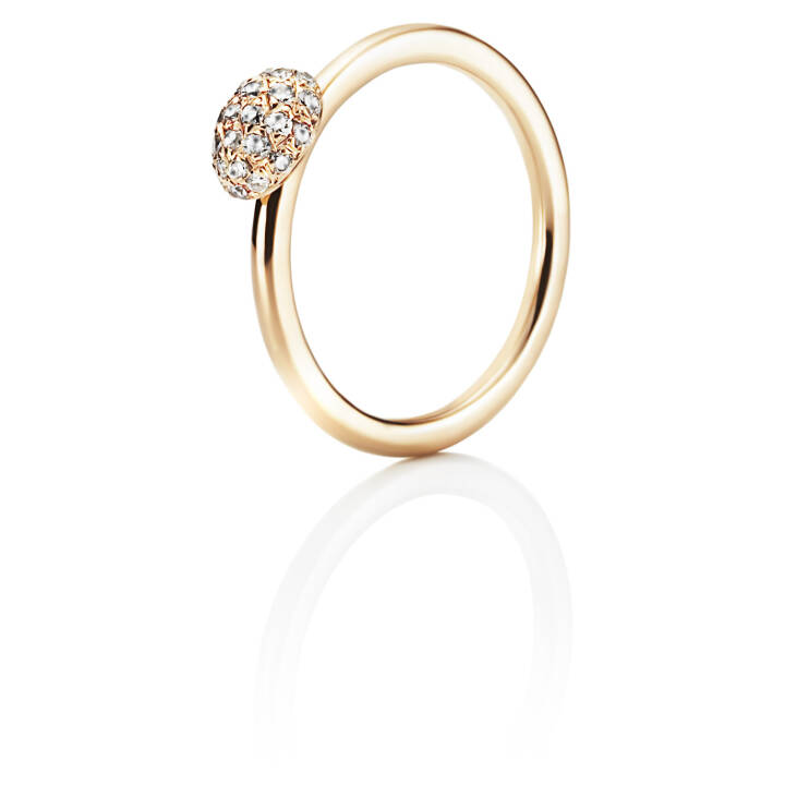 Love Bead - Diamonds Pierścionek Złoto w grupie Pierścionki / Złote pierścionki w SCANDINAVIAN JEWELRY DESIGN (13-101-00440)
