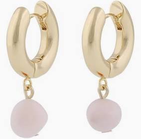 Sanna ear Gold light pink w grupie Kolczyki / Złote kolczyki w SCANDINAVIAN JEWELRY DESIGN (1318-6600-379)