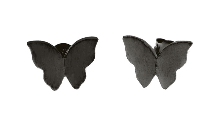 Butterfly Kolczyk black w grupie Kolczyki w SCANDINAVIAN JEWELRY DESIGN (1421440004)