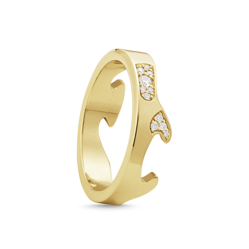 FUSION END Pierścionek Diamant (Złoto) w grupie Pierścionki / Pierścionki zaręczynowe i obrączki w SCANDINAVIAN JEWELRY DESIGN (20001060)