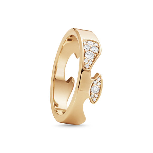 FUSION END Pierścionek Diamant (Różowe złoto) w grupie Pierścionki / Pierścionki z diamentami w SCANDINAVIAN JEWELRY DESIGN (20001065)