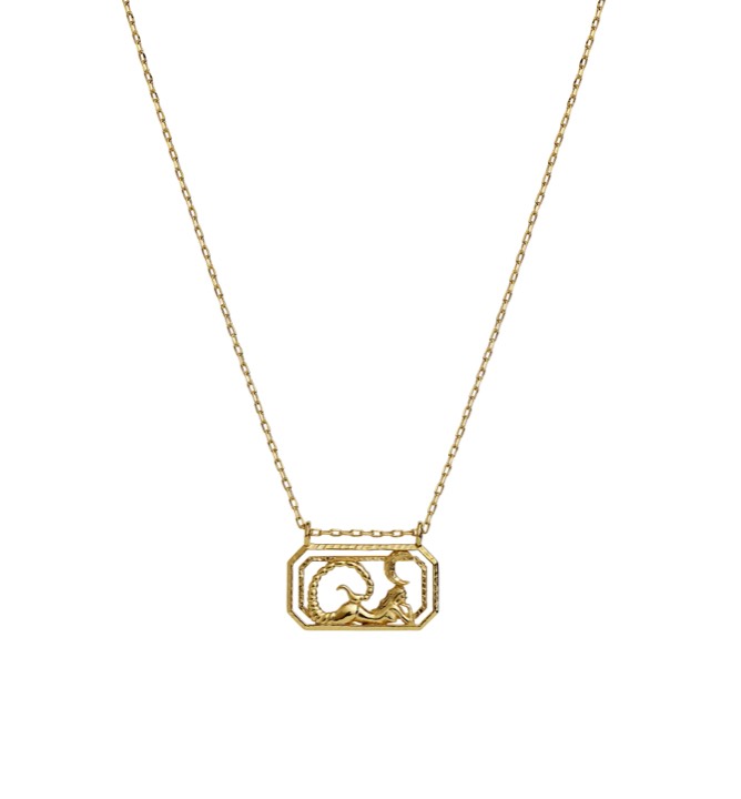 Zodiac skorpion Naszyjniki (Złoto) 45 cm w grupie Naszyjniki / Złote naszyjniki w SCANDINAVIAN JEWELRY DESIGN (2576a)