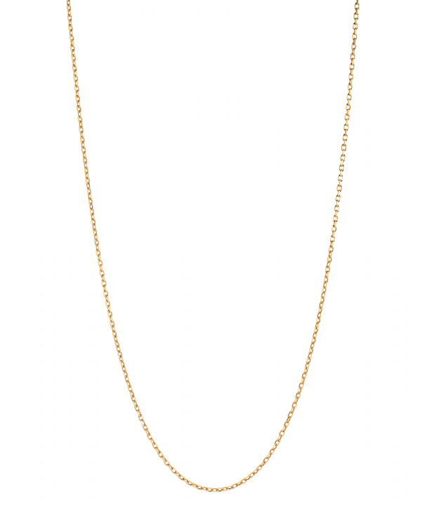Chain 50 Adjustable Necklace 50 Goldplated Silver (One) w grupie Naszyjniki / Złote naszyjniki w SCANDINAVIAN JEWELRY DESIGN (300370YG-50)