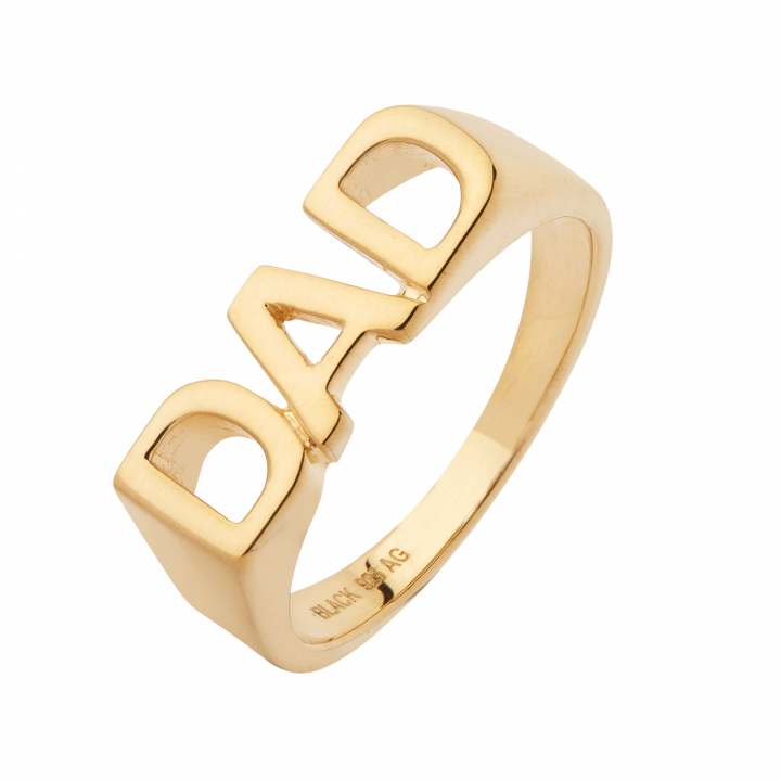 Dad Ring Goldplated Silver w grupie Pierścionki / Złote pierścionki w SCANDINAVIAN JEWELRY DESIGN (500346)