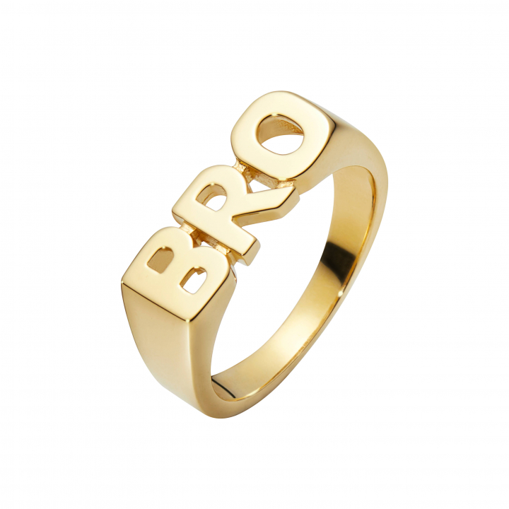 BRO Ring Goldplated Silver w grupie Pierścionki / Złote pierścionki w SCANDINAVIAN JEWELRY DESIGN (500463YG)