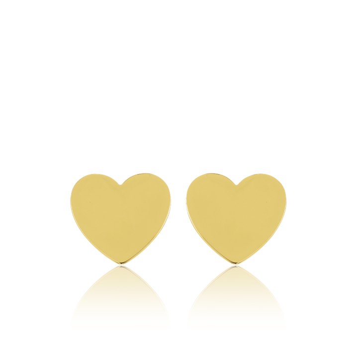 Heart Mini Studs Kolczyk (Złoto) w grupie Kolczyki / Złote kolczyki w SCANDINAVIAN JEWELRY DESIGN (E1451GPS0-OS)