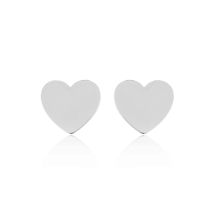 Heart Mini Studs Kolczyk (Srebro) w grupie Kolczyki / Srebrne kolczyki w SCANDINAVIAN JEWELRY DESIGN (E1451RHS0-OS)