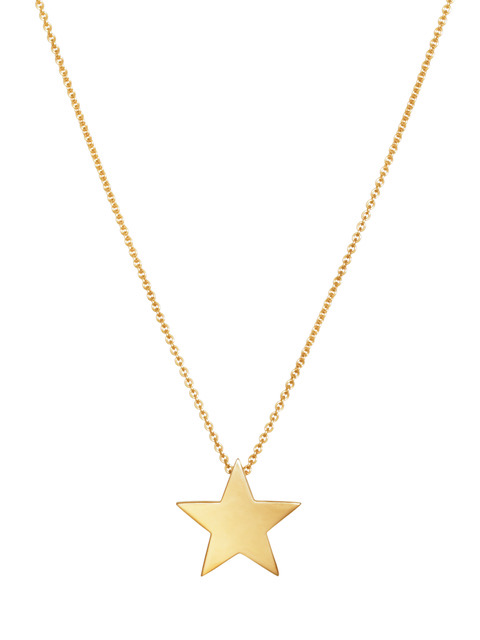 Star Large Naszyjniki (Złoto) 42 cm w grupie Naszyjniki / Złote naszyjniki w SCANDINAVIAN JEWELRY DESIGN (N2104GPS0-OS)
