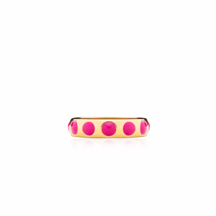 Dottie Pierścionek pink Złoto w grupie Pierścionki / Złote pierścionki w SCANDINAVIAN JEWELRY DESIGN (R2113GPEP)