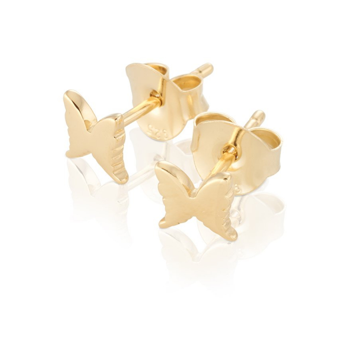 Petite Earrings Gold w grupie Kolczyki / Złote kolczyki w SCANDINAVIAN JEWELRY DESIGN (gp12)