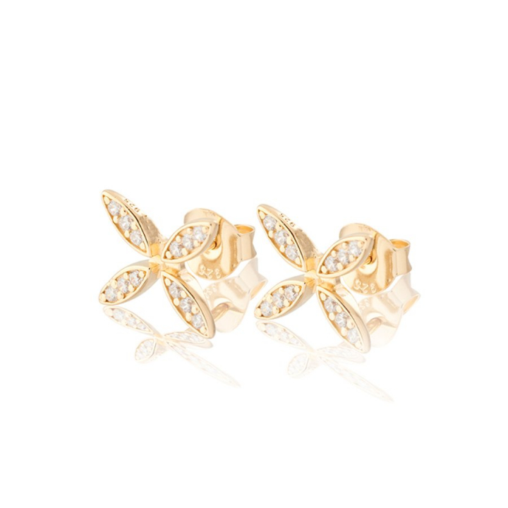 Ellipse mini Earrings Gold w grupie Kolczyki / Złote kolczyki w SCANDINAVIAN JEWELRY DESIGN (gp14)