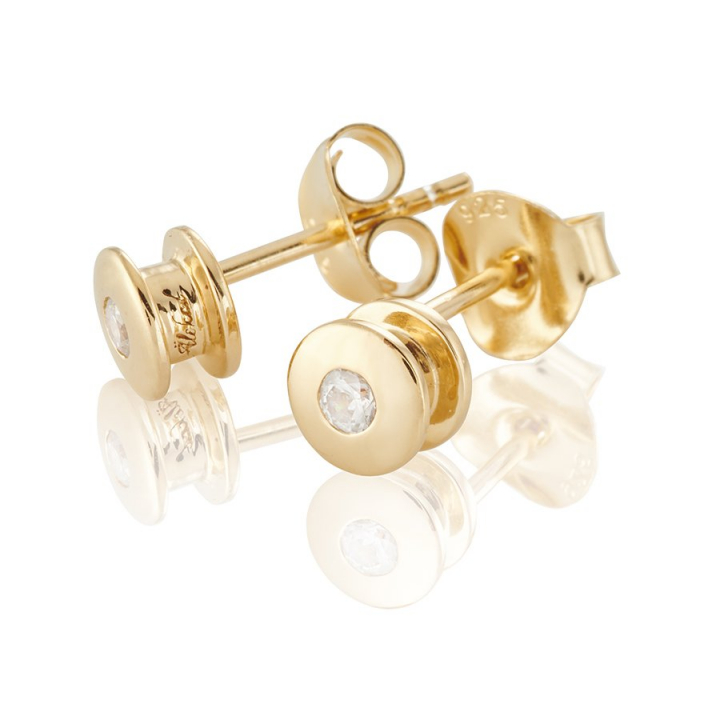 Älskad mini Earrings Gold w grupie Kolczyki / Złote kolczyki w SCANDINAVIAN JEWELRY DESIGN (gp17)