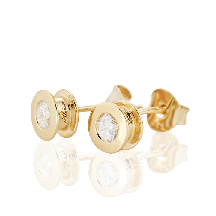 Älskad Earrings Gold w grupie Kolczyki / Złote kolczyki w SCANDINAVIAN JEWELRY DESIGN (gp27)