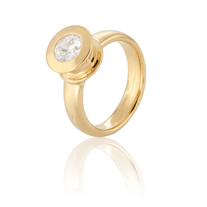 Älskad Ring Gold w grupie Pierścionki / Złote pierścionki w SCANDINAVIAN JEWELRY DESIGN (gp28-R)