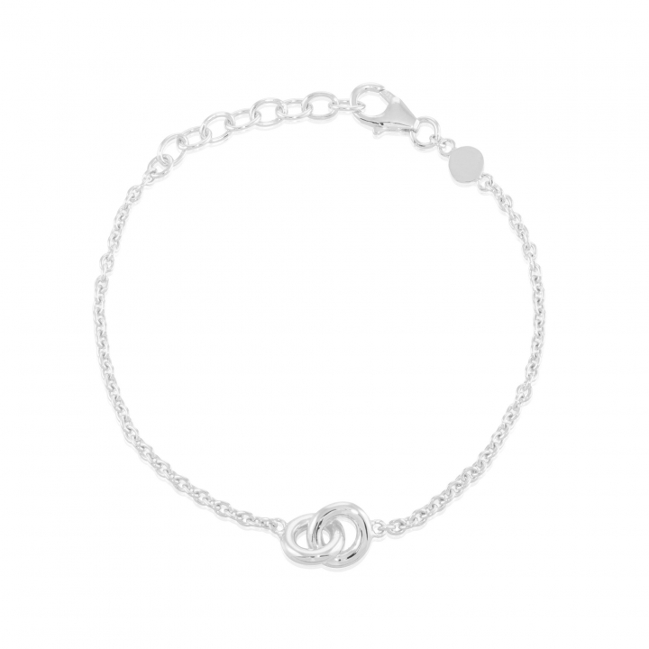 The knot mini Bracelet Silver w grupie Bransoletki / Srebrne bransoletki w SCANDINAVIAN JEWELRY DESIGN (s225)