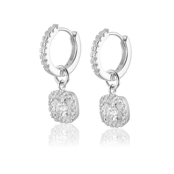 Glamorous Earrings creol Silver w grupie Kolczyki / Srebrne kolczyki w SCANDINAVIAN JEWELRY DESIGN (s306)