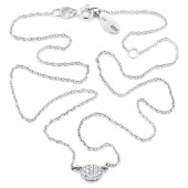 Love Bead - Diamonds Naszyjniki Białe złoto 38-42 cm