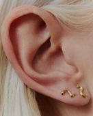 Lotus Stud Goldplated Silver (One)