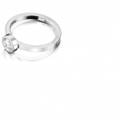 The Wedding Thin 0.40 ct Diament Pierścionek Białe złoto