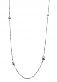 Pearl long chain Naszyjniki Srebro 90+5 cm