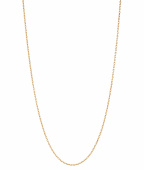 Chain 50 Adjustable Necklace 50 Goldplated Silver (One)
