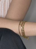 Saffi Bracelet Small Goldplated Silver (One)